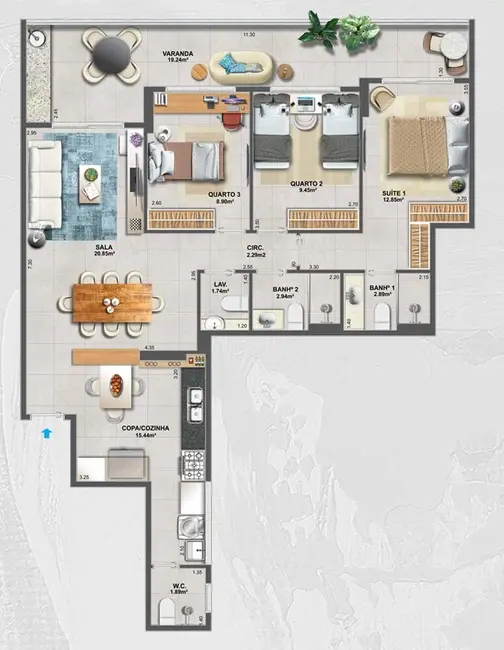 Foto 8 de Apartamento com 4 quartos à venda, 152m2 em Ingá, Niteroi - RJ