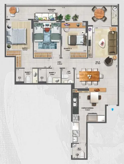 Foto 9 de Apartamento com 4 quartos à venda, 152m2 em Ingá, Niteroi - RJ