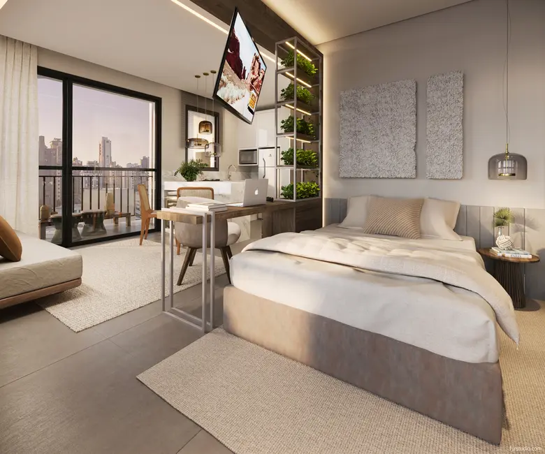 Foto 9 de Apartamento com 1 quarto à venda, 34m2 em Batel, Curitiba - PR