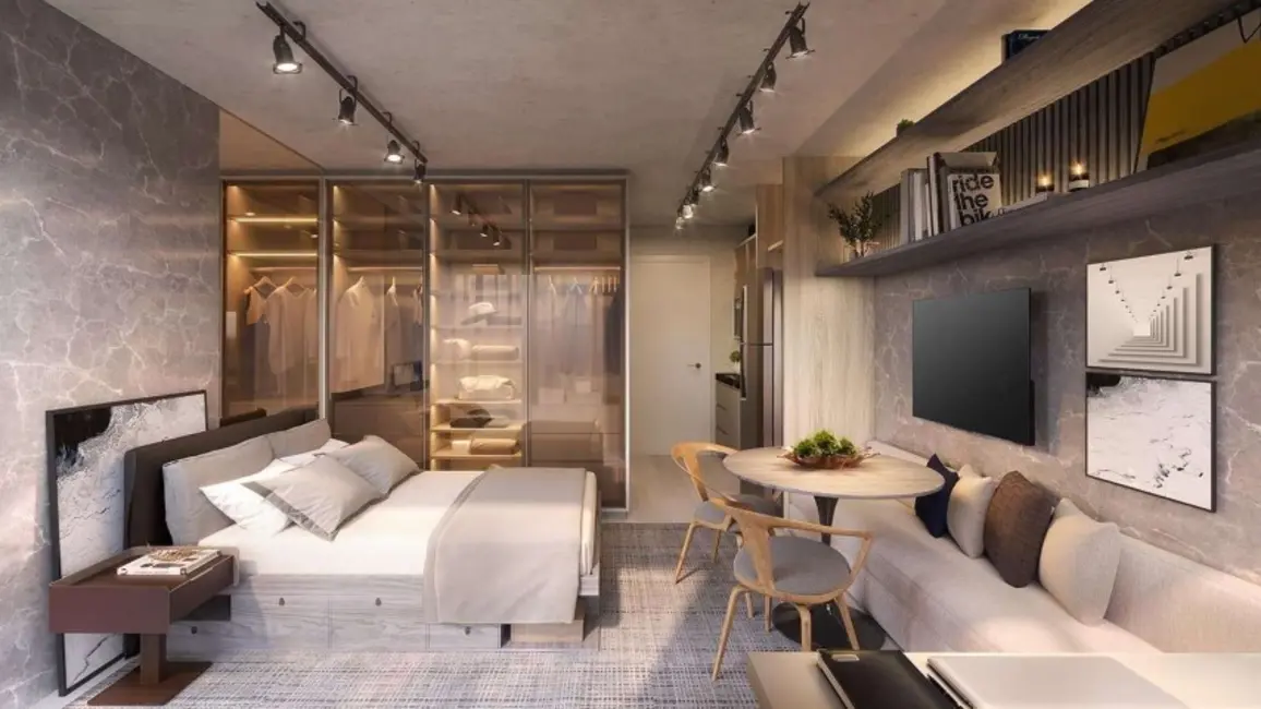Apartamento com 1 quarto à venda, 24m2 em Campo Belo, São Paulo - SP - imagem 4 Foto 4 de Apartamento com 1 quarto à venda, 24m2 em Campo Belo, São Paulo - SP