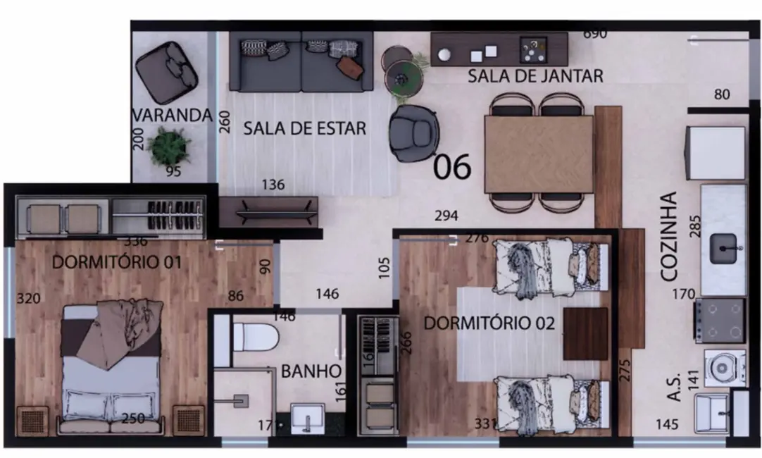 Foto 8 de Apartamento com 2 quartos à venda, 50m2 em Residencial Nova Era, Valinhos - SP