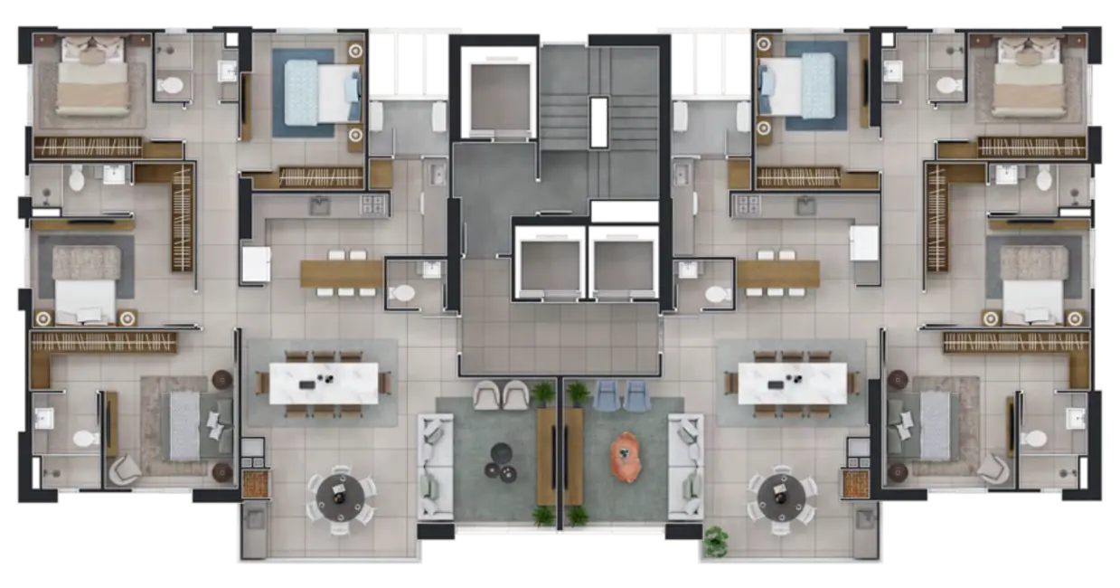 Apartamento com 4 quartos à venda, 146m2 em Centro, Balneario Camboriu - SC - imagem 9 Foto 9 de Apartamento com 4 quartos à venda, 146m2 em Centro, Balneario Camboriu - SC