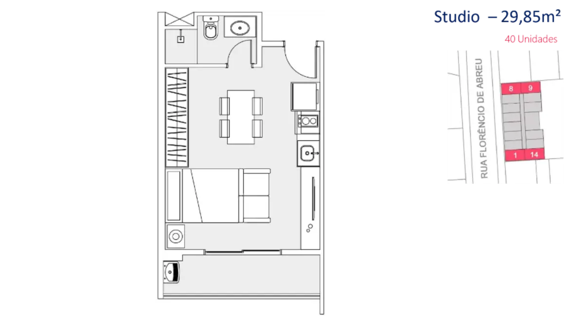 Apartamento com 1 quarto à venda, 23m2 em Centro, São Paulo - SP - imagem 6 Foto 6 de Apartamento com 1 quarto à venda, 23m2 em Centro, São Paulo - SP