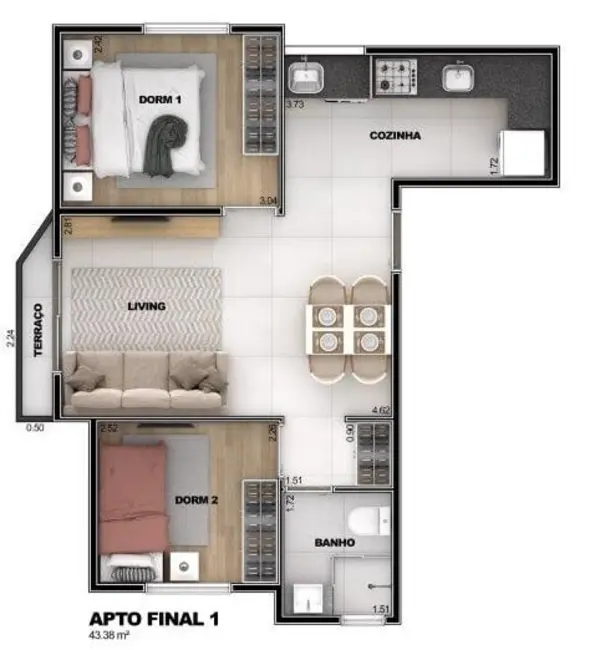 Apartamento com 2 quartos à venda, 47m2 em Santa Teresinha, São Paulo - SP - imagem 9 Foto 9 de Apartamento com 2 quartos à venda, 47m2 em Santa Teresinha, São Paulo - SP
