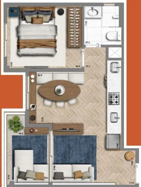 Foto 7 de Apartamento com 1 quarto à venda, 31m2 em Butantã, São Paulo - SP