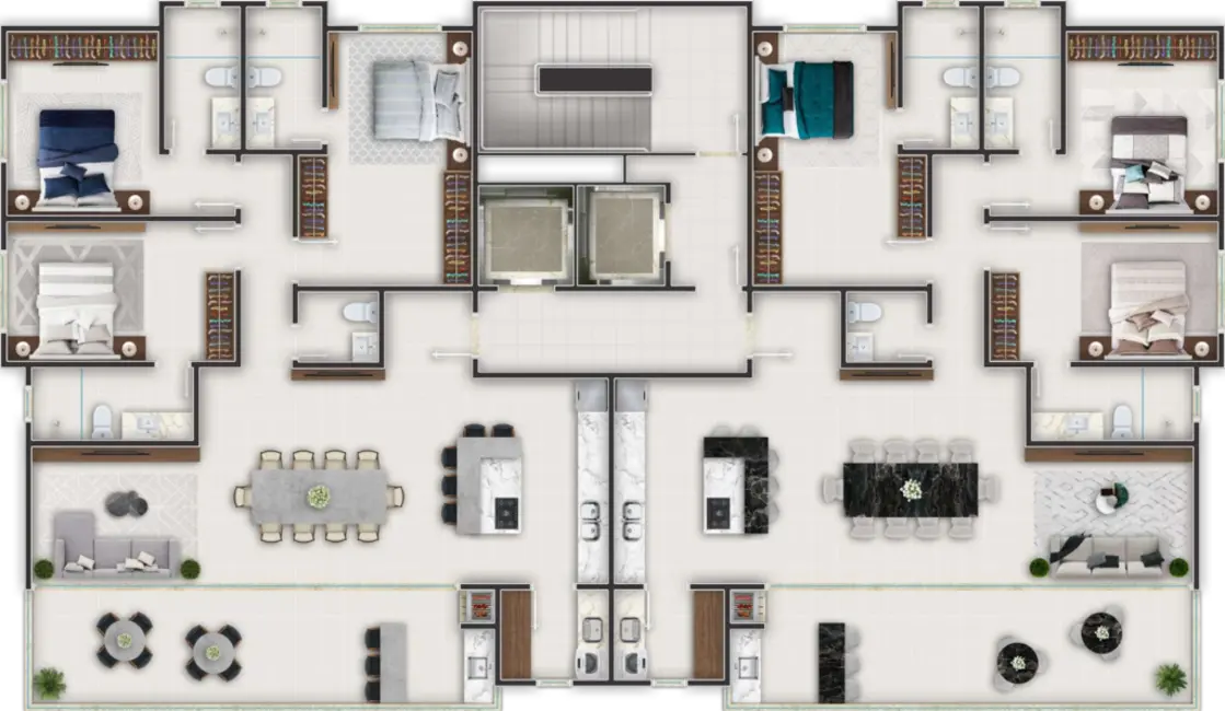 Foto 3 de Apartamento com 3 quartos à venda, 151m2 em Meia Praia, Itapema - SC