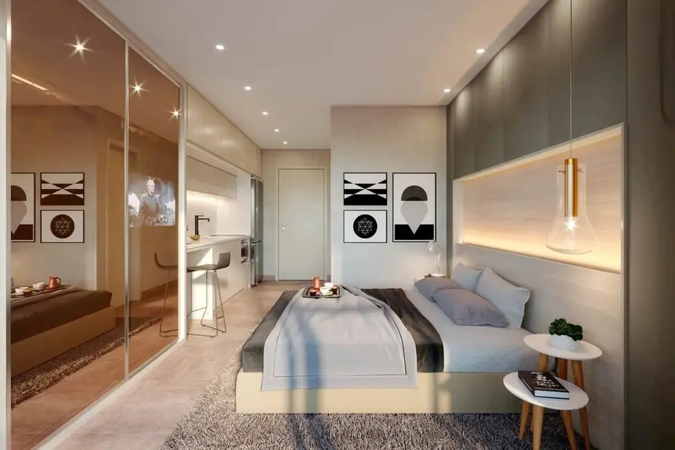 Apartamento com 1 quarto à venda, 24m2 em Campo Belo, São Paulo - SP - imagem 3 Foto 3 de Apartamento com 1 quarto à venda, 24m2 em Campo Belo, São Paulo - SP