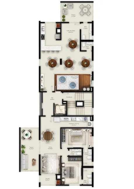 Foto 6 de Apartamento com 2 quartos à venda, 72m2 em Porto Belo - SC