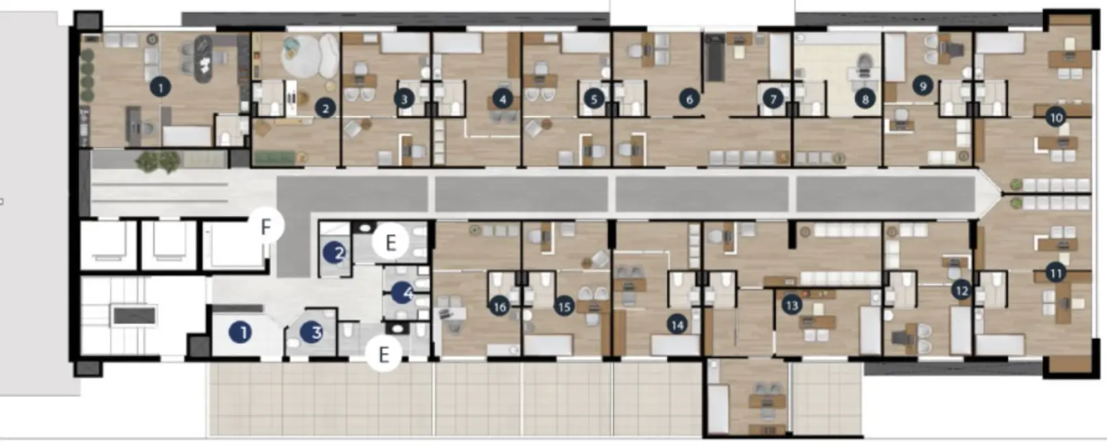 Foto 6 de Sala Comercial à venda, 66m2 em Batel, Curitiba - PR