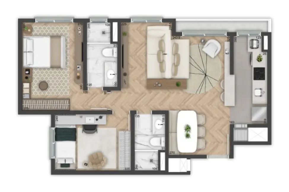 Foto 6 de Apartamento com 2 quartos à venda, 56m2 em Passo da Areia, Porto Alegre - RS