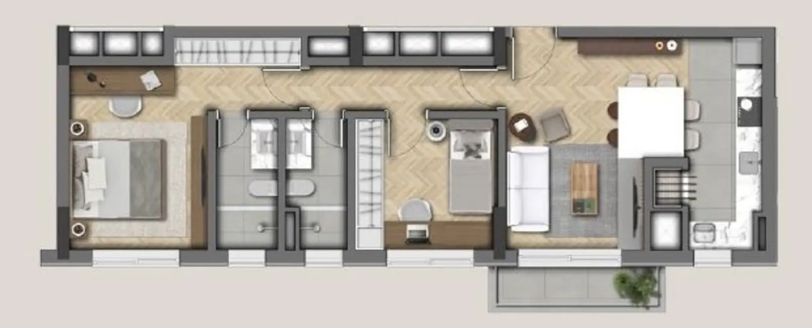 Foto 8 de Apartamento com 3 quartos à venda, 155m2 em Mont Serrat, Porto Alegre - RS