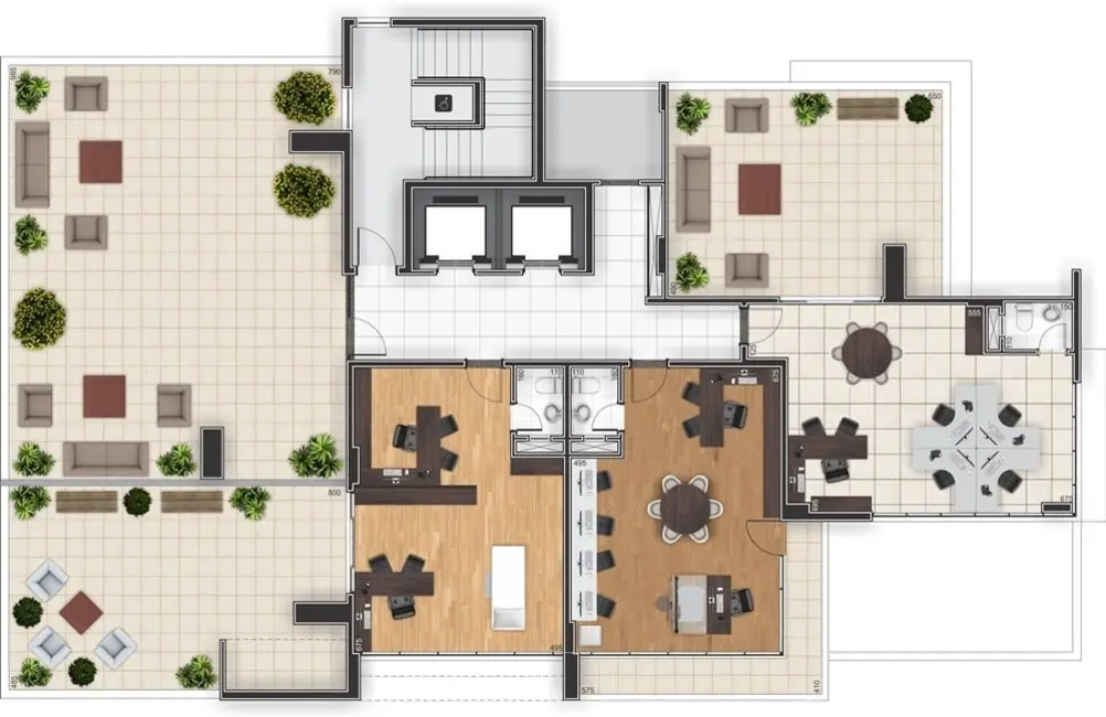 Foto 9 de Sala Comercial à venda, 46m2 em Mossunguê, Curitiba - PR