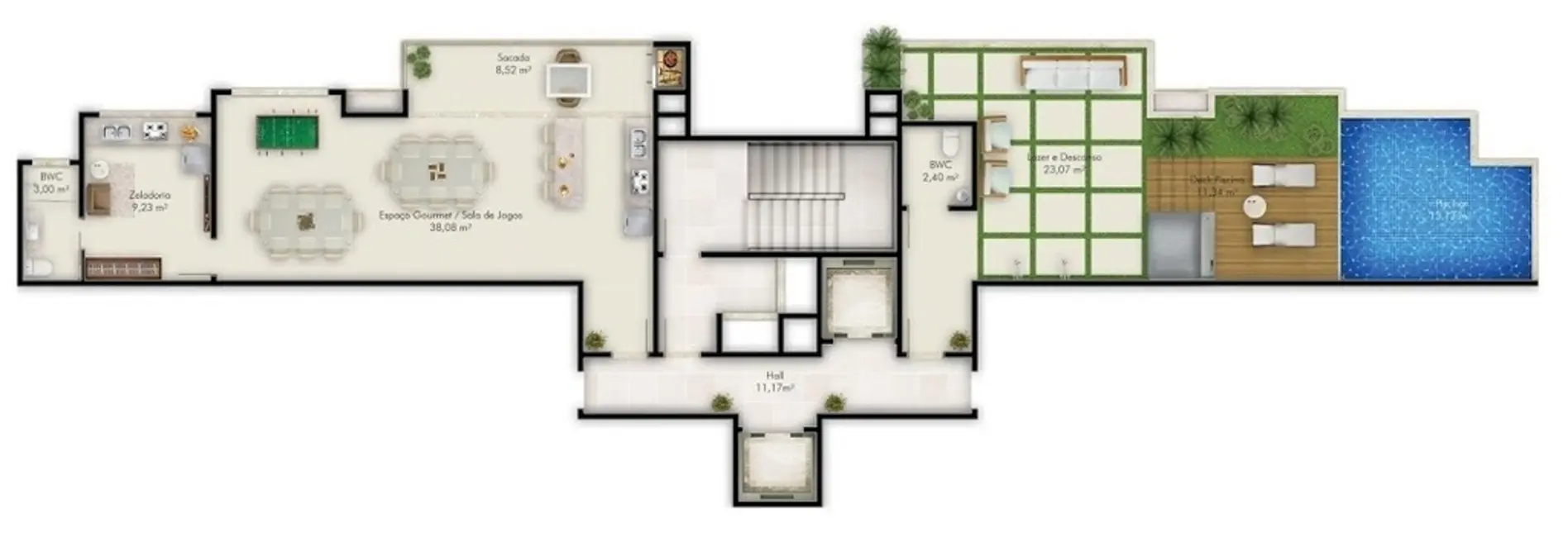 Foto 6 de Apartamento com 2 quartos à venda, 71m2 em Ipiranga, Sao Jose - SC