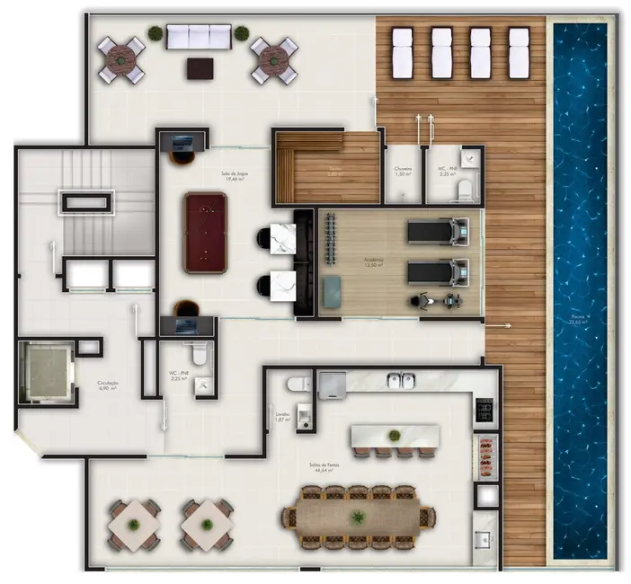 Foto 9 de Apartamento com 3 quartos à venda, 122m2 em Meia Praia, Itapema - SC