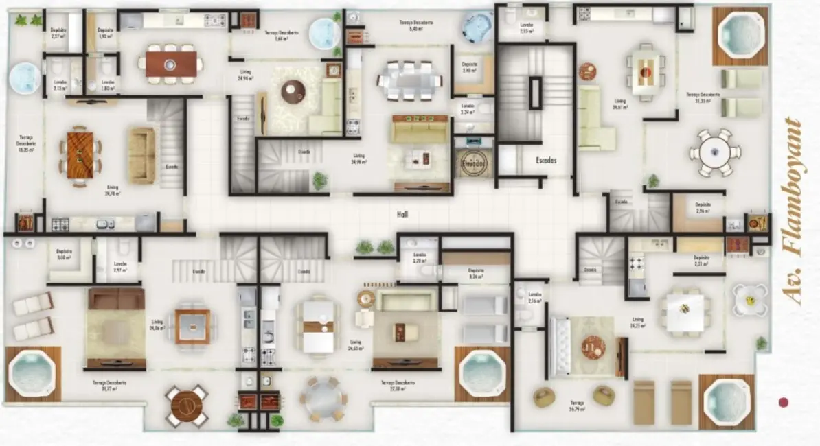 Foto 5 de Apartamento com 3 quartos à venda, 141m2 em Bombinhas - SC