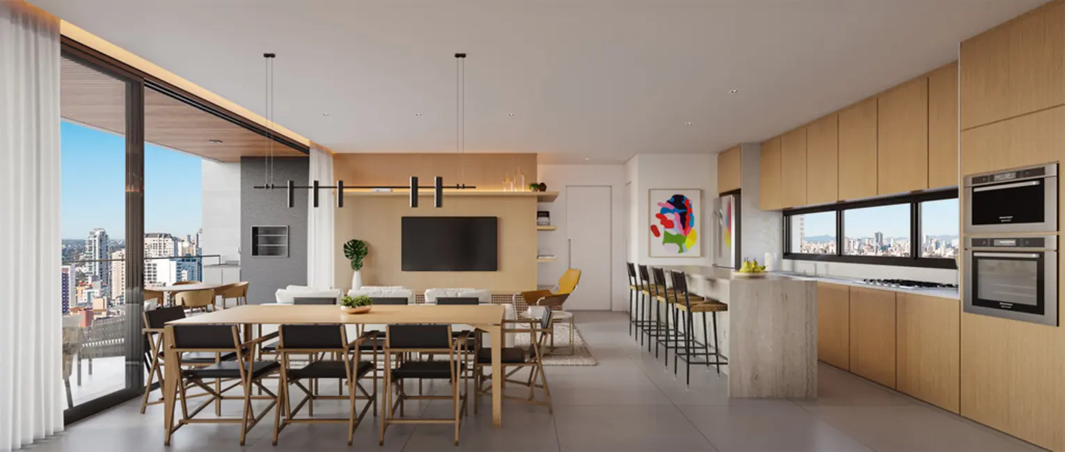 Apartamento com 2 quartos à venda, 158m2 em Curitiba - PR - imagem 8 Foto 8 de Apartamento com 2 quartos à venda, 158m2 em Curitiba - PR