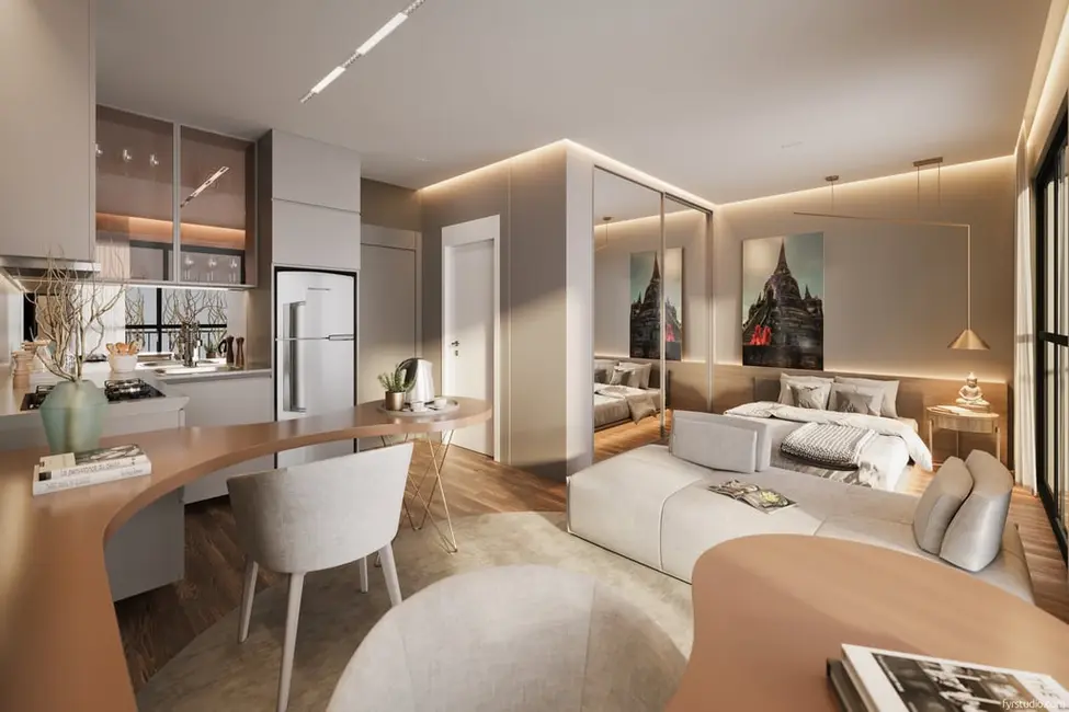 Foto 5 de Apartamento com 1 quarto à venda, 48m2 em Batel, Curitiba - PR