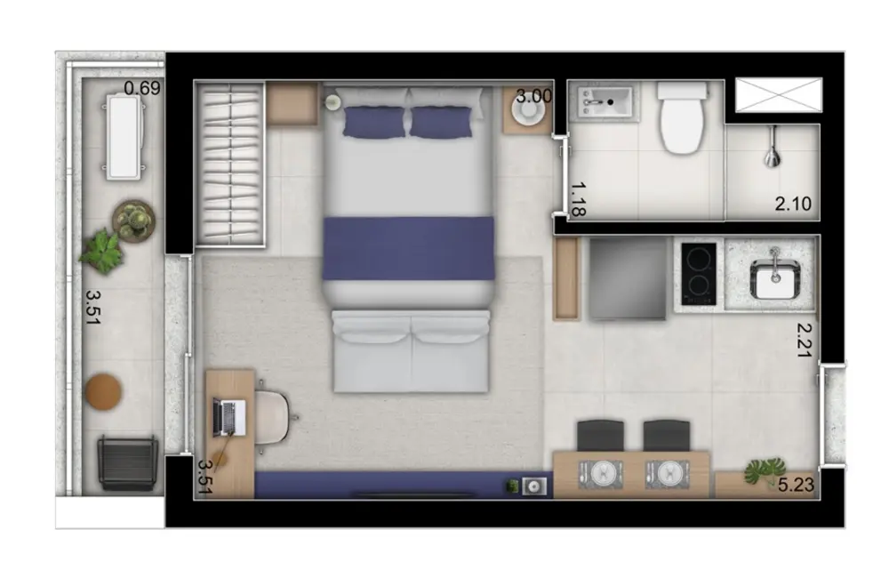 Foto 6 de Apartamento com 1 quarto à venda, 24m2 em Pinheiros, São Paulo - SP