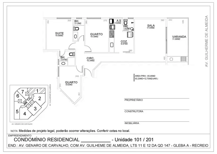 Foto 6 de Apartamento com 3 quartos à venda, 95m2 em Recreio dos Bandeirantes, Rio De Janeiro - RJ