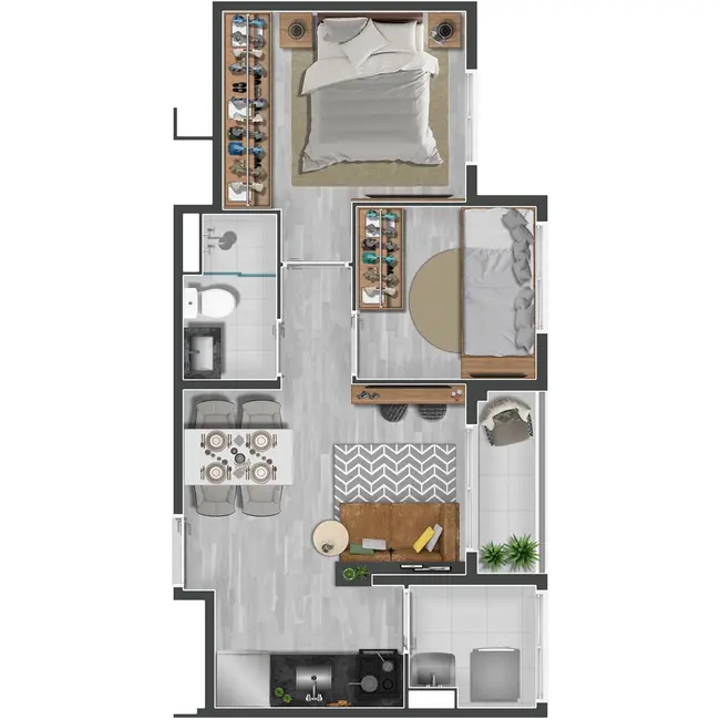 Foto 4 de Apartamento com 2 quartos à venda, 40m2 em Butantã, São Paulo - SP