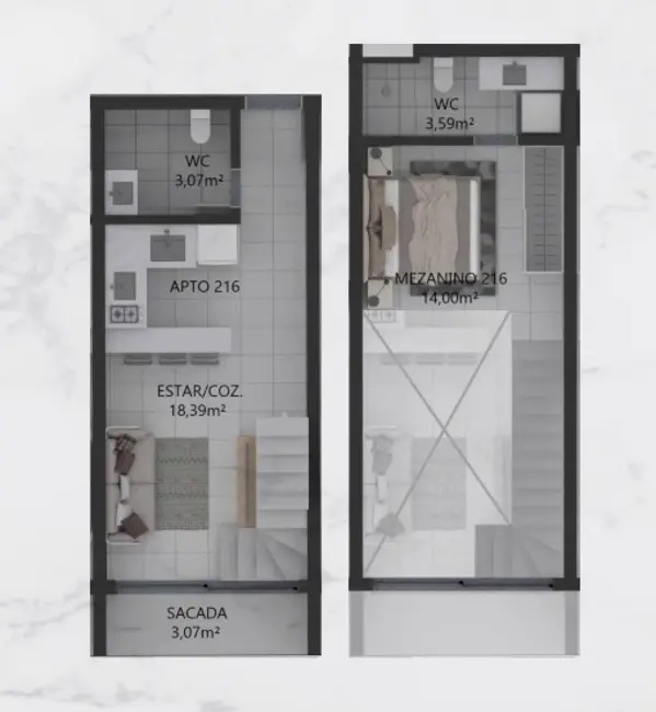 Apartamento com 1 quarto à venda, 76m2 em Campeche, Florianopolis - SC - imagem 5 Foto 5 de Apartamento com 1 quarto à venda, 76m2 em Campeche, Florianopolis - SC