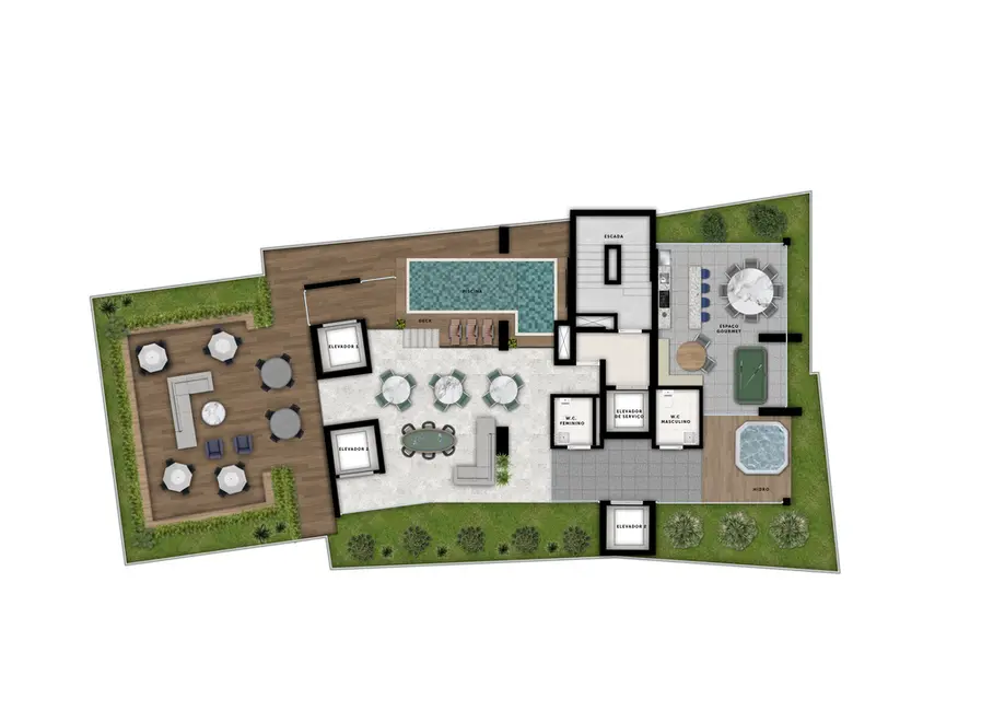 Apartamento com 3 quartos à venda, 122m2 em Setor Oeste, Goiania - GO - imagem 3 Foto 3 de Apartamento com 3 quartos à venda, 122m2 em Setor Oeste, Goiania - GO
