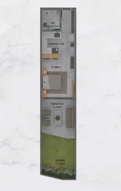 Foto 9 de Apartamento com 1 quarto à venda, 126m2 em Campeche, Florianopolis - SC