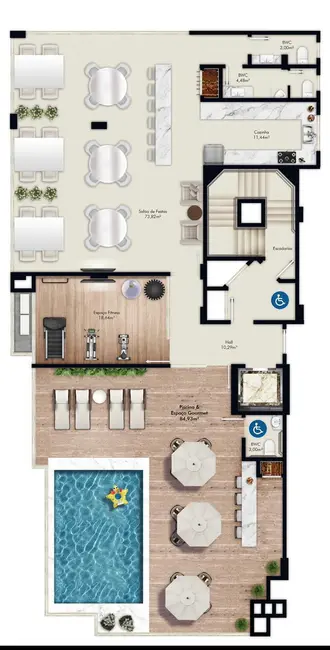 Foto 6 de Apartamento com 3 quartos à venda, 114m2 em Porto Belo - SC