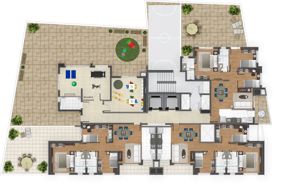 Foto 9 de Apartamento com 3 quartos à venda, 77m2 em Cristo Rei, Curitiba - PR