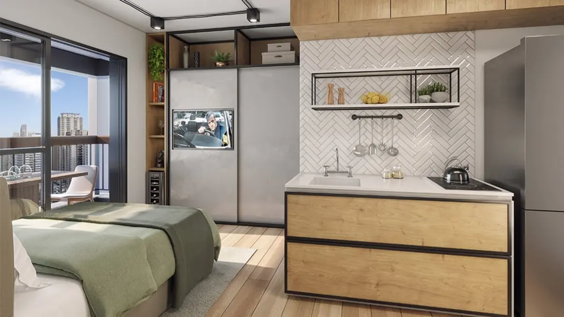 Apartamento com 2 quartos à venda, 40m2 em Brooklin Paulista, São Paulo - SP - imagem 4 Foto 4 de Apartamento com 2 quartos à venda, 40m2 em Brooklin Paulista, São Paulo - SP