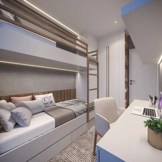 Apartamento com 2 quartos à venda, 55m2 em Atuba, Curitiba - PR - imagem 7 Foto 7 de Apartamento com 2 quartos à venda, 55m2 em Atuba, Curitiba - PR