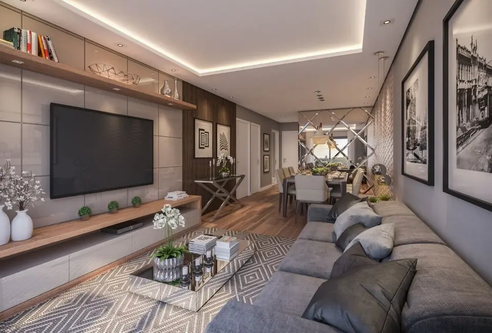 Foto 3 de Apartamento com 3 quartos à venda, 111m2 em Ahú, Curitiba - PR