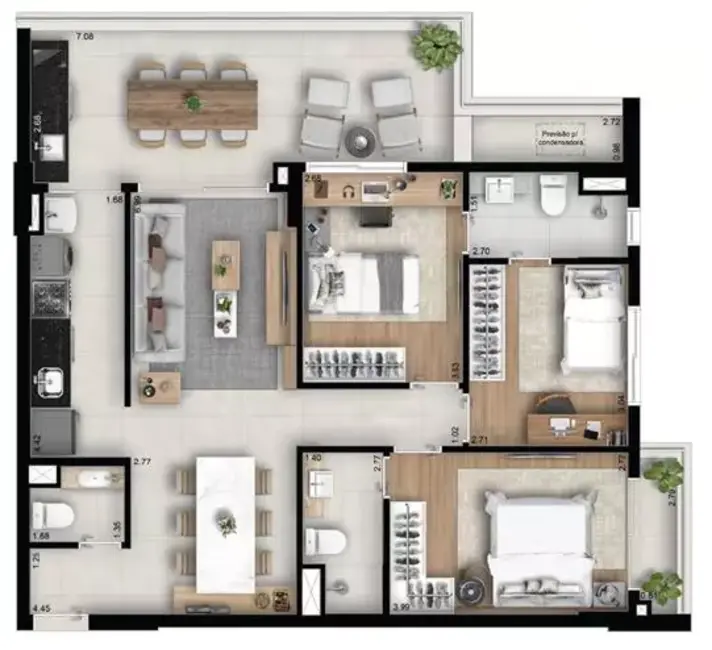 Apartamento com 3 quartos à venda, 95m2 em Barra da Tijuca, Rio De Janeiro - RJ - imagem 9 Foto 9 de Apartamento com 3 quartos à venda, 95m2 em Barra da Tijuca, Rio De Janeiro - RJ