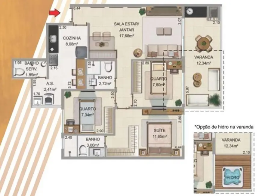 Foto 7 de Cobertura com 2 quartos à venda, 172m2 em Recreio dos Bandeirantes, Rio De Janeiro - RJ