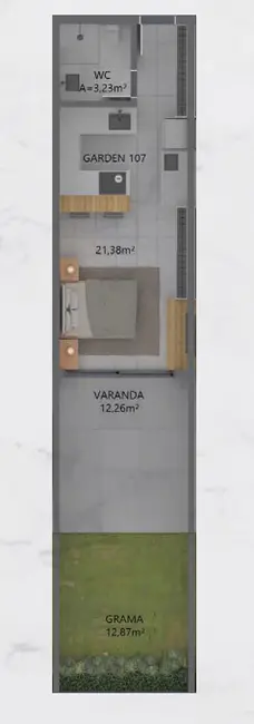 Apartamento com 1 quarto à venda, 45m2 em Campeche, Florianopolis - SC - imagem 8 Foto 8 de Apartamento com 1 quarto à venda, 45m2 em Campeche, Florianopolis - SC