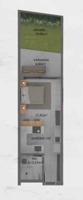 Apartamento com 1 quarto à venda, 45m2 em Campeche, Florianopolis - SC - imagem 7 Foto 7 de Apartamento com 1 quarto à venda, 45m2 em Campeche, Florianopolis - SC