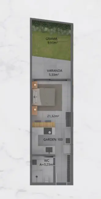 Apartamento com 1 quarto à venda, 45m2 em Campeche, Florianopolis - SC - imagem 6 Foto 6 de Apartamento com 1 quarto à venda, 45m2 em Campeche, Florianopolis - SC