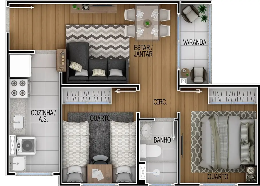 Apartamento com 1 quarto à venda, 35m2 em Setor Faiçalville, Goiania - GO - imagem 9 Foto 9 de Apartamento com 1 quarto à venda, 35m2 em Setor Faiçalville, Goiania - GO