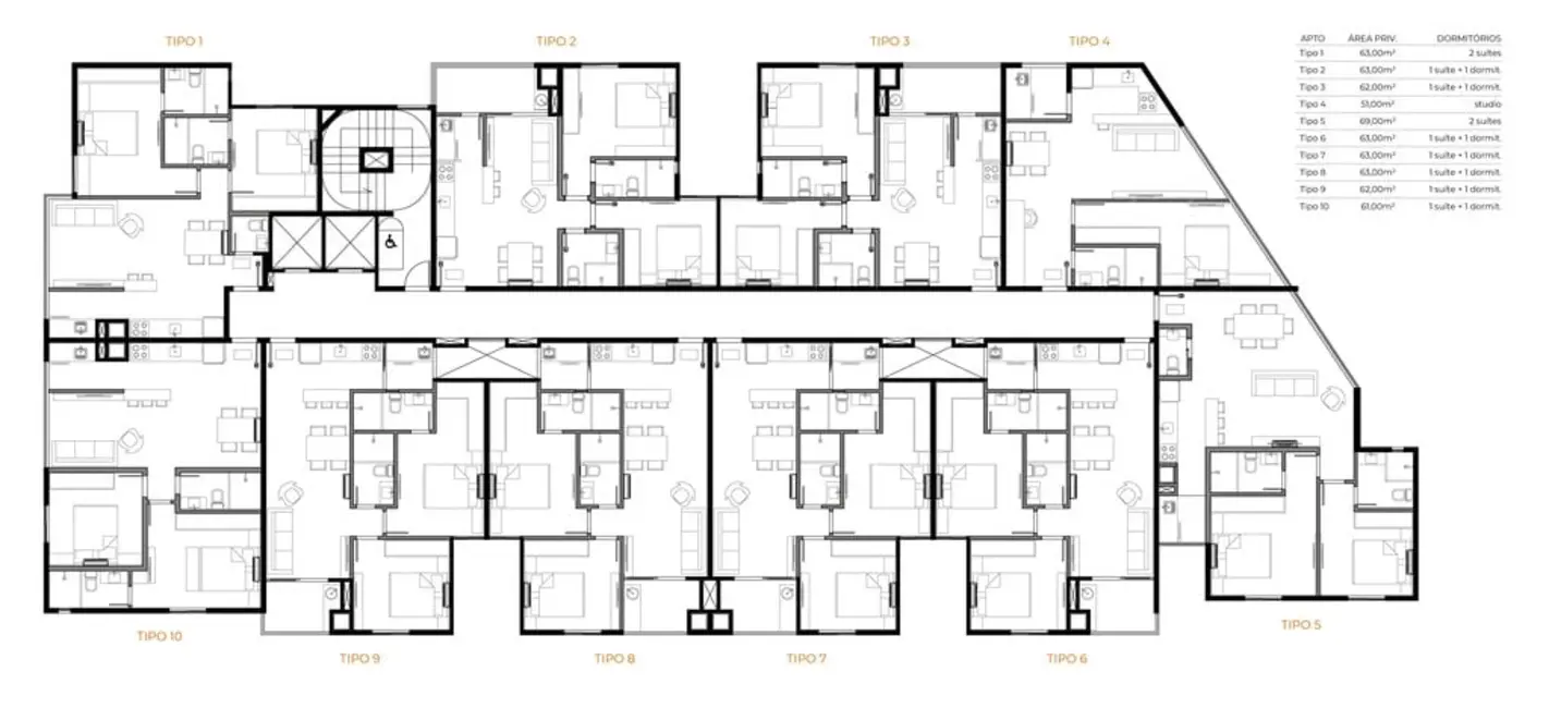 Apartamento com 2 quartos à venda, 62m2 em Ariribá, Balneario Camboriu - SC - imagem 9 Foto 9 de Apartamento com 2 quartos à venda, 62m2 em Ariribá, Balneario Camboriu - SC
