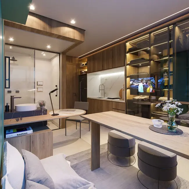 Apartamento com 1 quarto à venda, 19m2 em Vila Romana, São Paulo - SP - imagem 3 Foto 3 de Apartamento com 1 quarto à venda, 19m2 em Vila Romana, São Paulo - SP