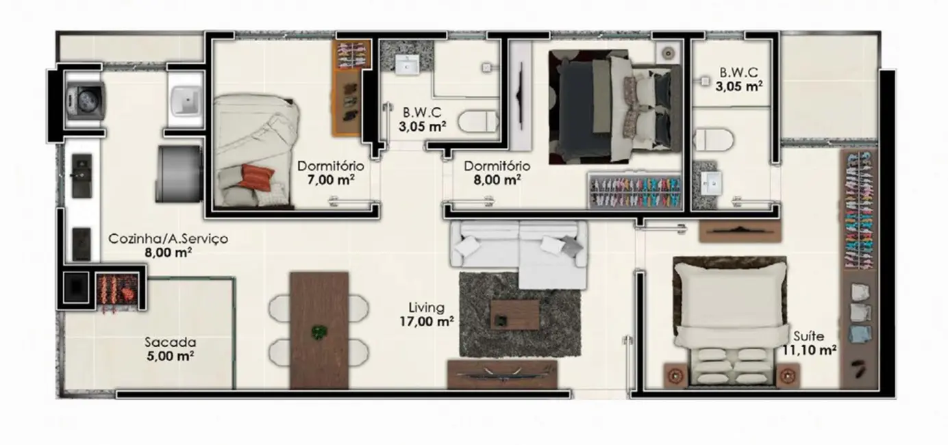 Foto 9 de Apartamento com 2 quartos à venda, 69m2 em Itapema - SC
