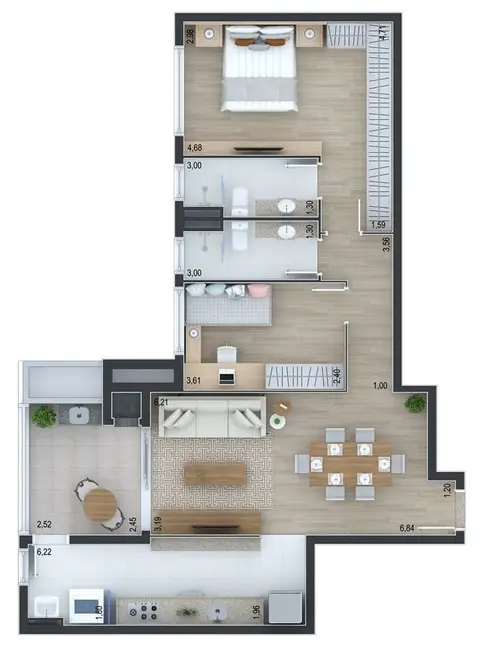 Foto 4 de Apartamento com 3 quartos à venda, 204m2 em Ahú, Curitiba - PR