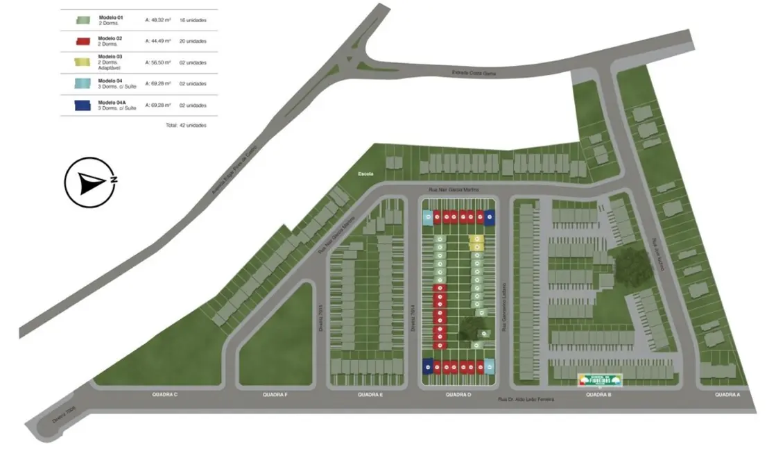 Foto 4 de Casa de Condomínio com 2 quartos à venda, 56m2 em Campo Novo, Porto Alegre - RS