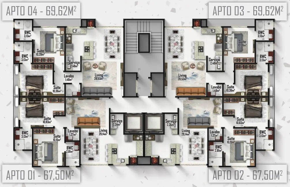 Apartamento com 2 quartos à venda, 69m2 em Itapema - SC - imagem 8 Foto 8 de Apartamento com 2 quartos à venda, 69m2 em Itapema - SC