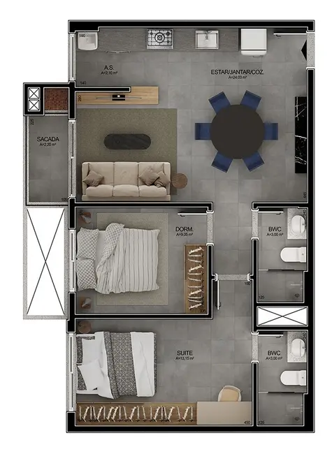 Foto 9 de Apartamento com 2 quartos à venda, 69m2 em Campeche, Florianopolis - SC