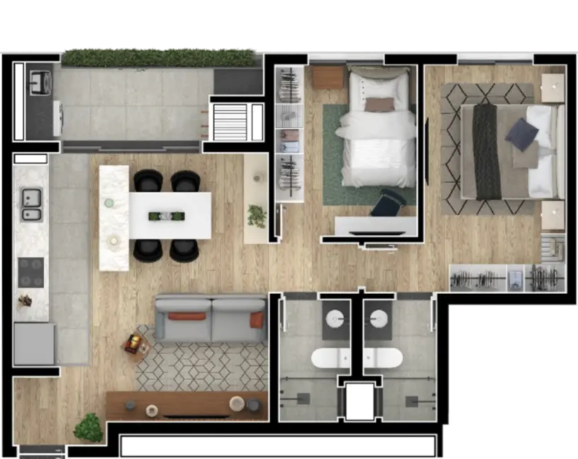 Foto 23 de Apartamento com 3 quartos à venda, 86m2 em Boa Vista, Curitiba - PR