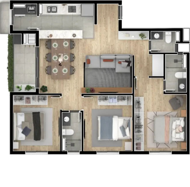 Foto 25 de Apartamento com 3 quartos à venda, 86m2 em Boa Vista, Curitiba - PR