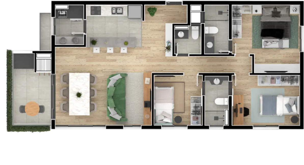 Foto 26 de Apartamento com 3 quartos à venda, 86m2 em Boa Vista, Curitiba - PR