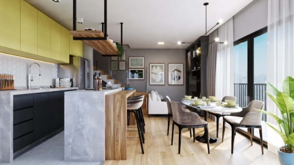 Foto 3 de Apartamento com 2 quartos à venda, 55m2 em Água Verde, Curitiba - PR