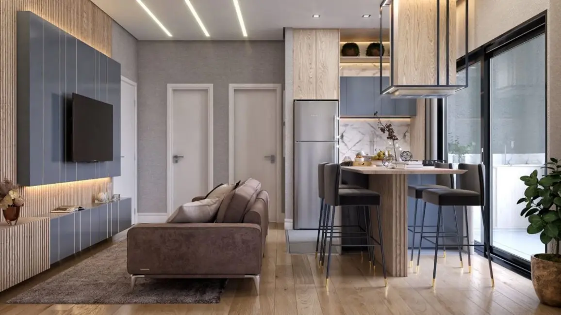 Foto 3 de Apartamento com 1 quarto à venda, 36m2 em Cidade Industrial, Curitiba - PR